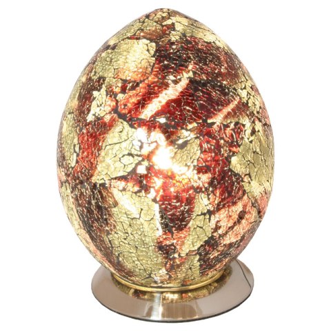 Product photograph of Mosaic Orange And Gold Egg Lamp from Furniture in Fashion