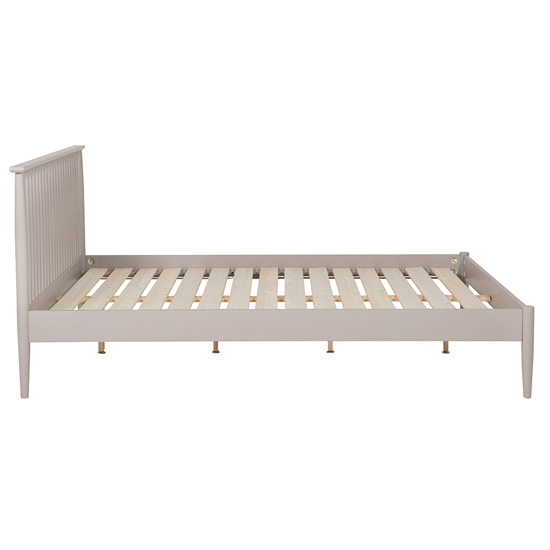 Afon Wooden Double Bed In Grey Furniture in Fashion
