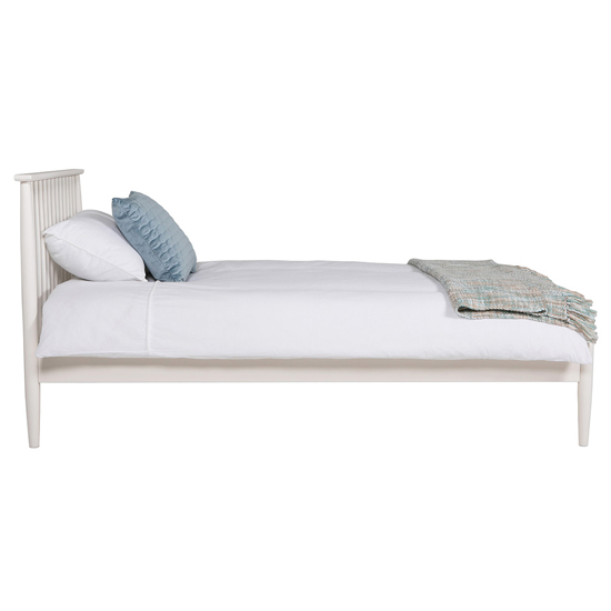 Afon Wooden Single Bed In White Furniture in Fashion