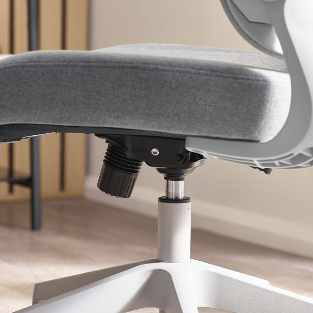 Afton Mesh Fabric Home And Office Chair In Grey