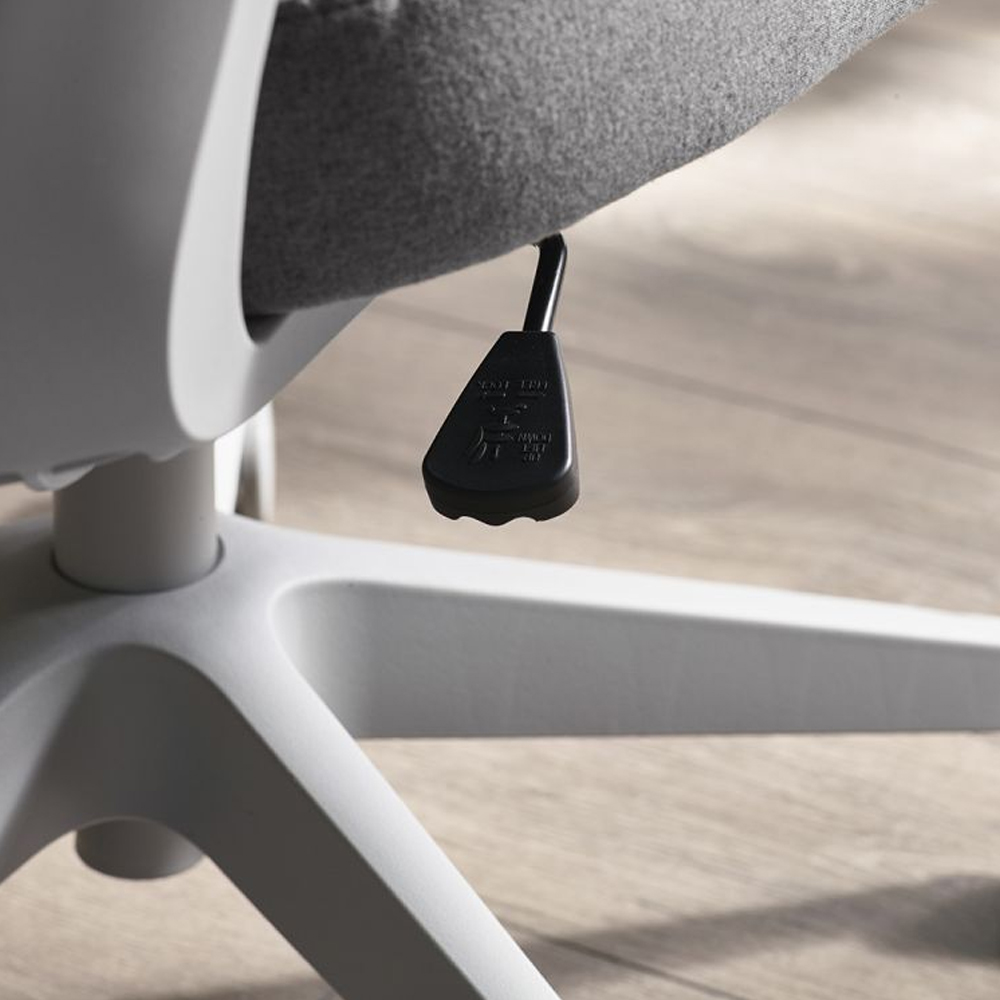 Afton Mesh Fabric Home And Office Chair In Grey