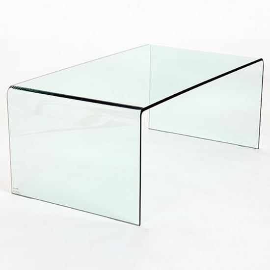 Photo of Afya glass coffee table in clear