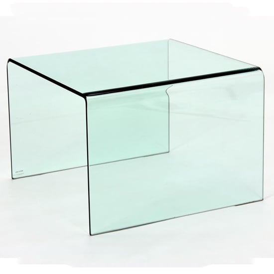 Afya Glass Lamp Table In Clear