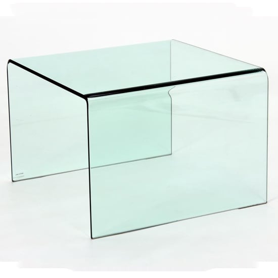 Product photograph of Afya Glass Lamp Table In Clear from Furniture in Fashion