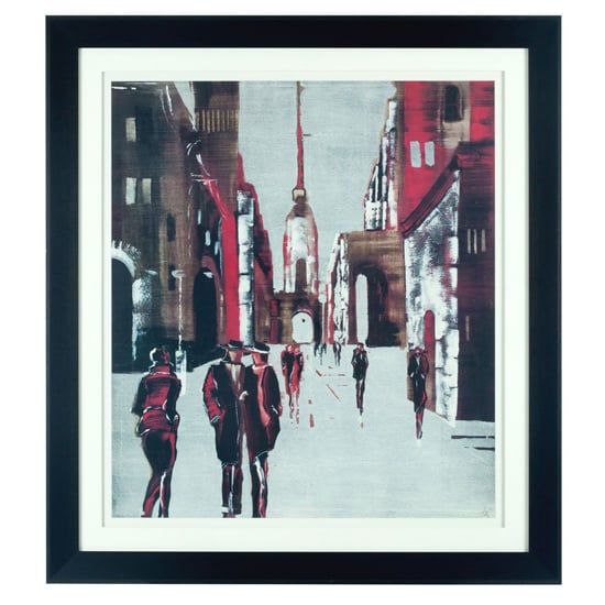 Photo of Agatiyo framed drawing city wall art in multi coloured