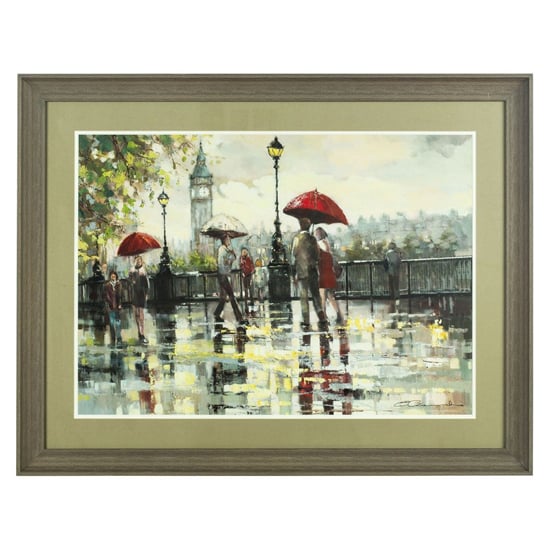 Photo of Agatiyo framed london wall art in multi coloured