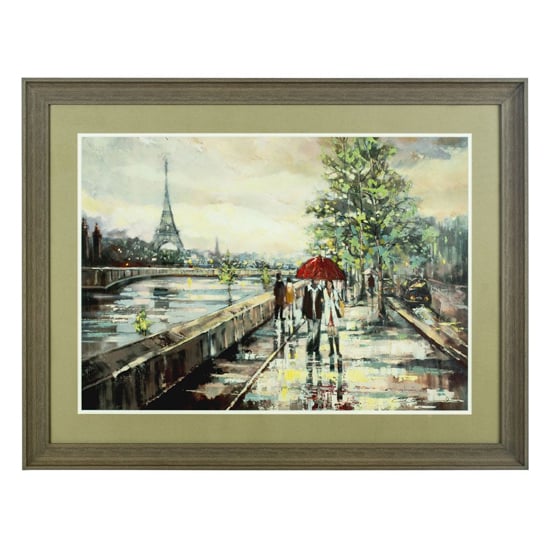 Read more about Agatiyo framed paris wall art in multi coloured