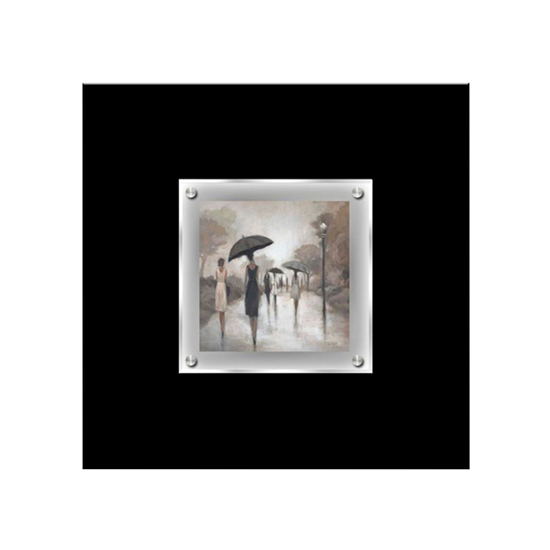 Photo of Agatiyo rainy day couple walking 1 wall art frame in multicolor