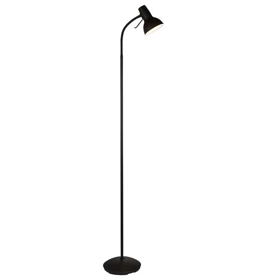 Agen Metal Task Floor Lamp In Matt Black