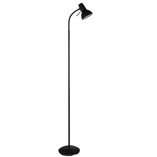 Agen Metal Task Floor Lamp In Matt Black