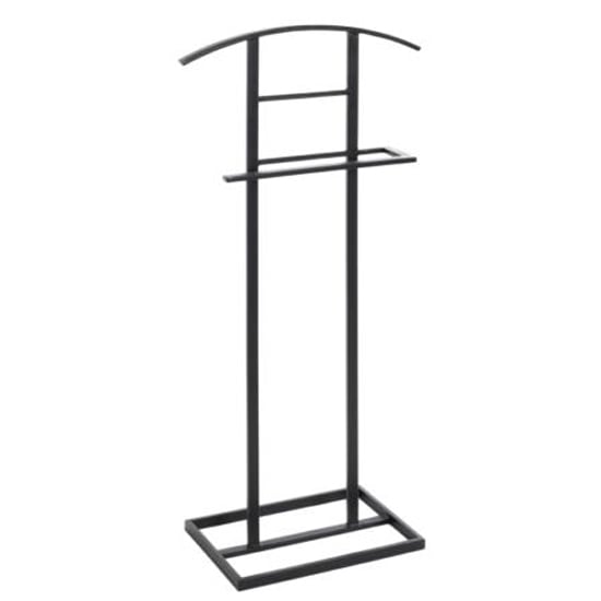 Product photograph of Agen Metal Valet Stand In Black from Furniture in Fashion