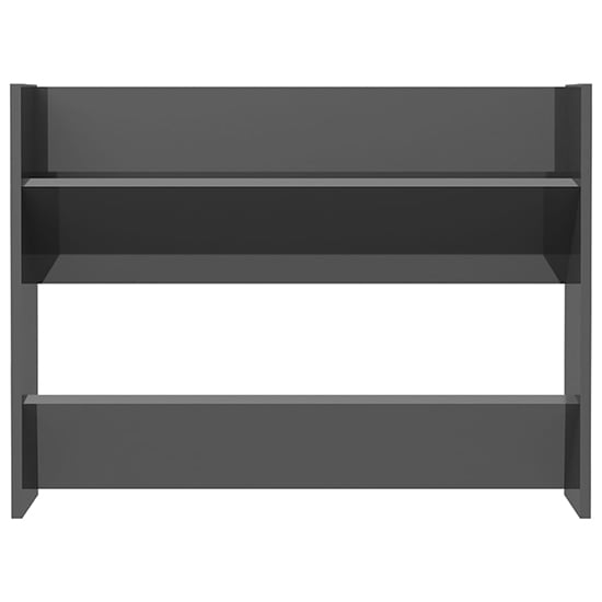 Agim High Gloss Shoe Storage Rack With 4 Shelves In Grey_5