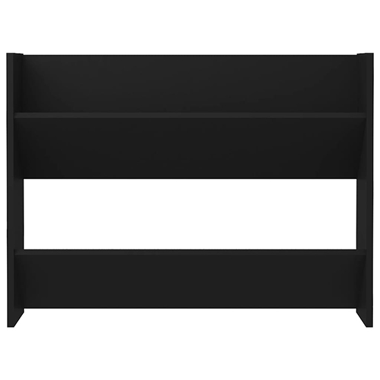 Agim Wooden Shoe Storage Rack With 2 Shelves In Black_3