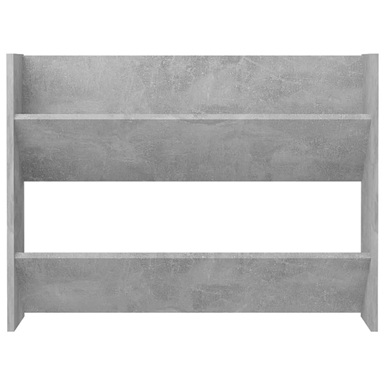Agim Wooden Shoe Storage Rack With 2 Shelves In Concrete Effect_3