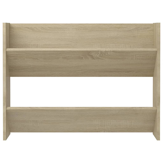 Agim Wooden Shoe Storage Rack With 2 Shelves In Sonoma Oak