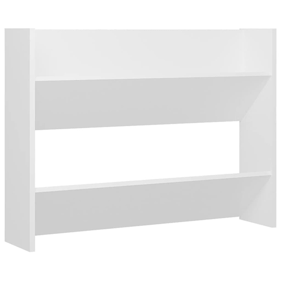 Agim Wooden Shoe Storage Rack With 4 Shelves In White