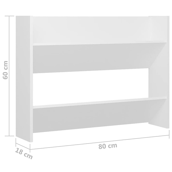 Agim Wooden Shoe Storage Rack With 4 Shelves In White
