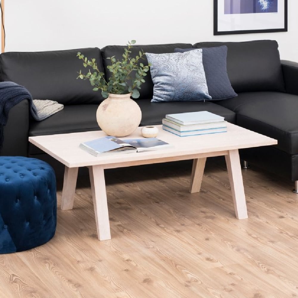Read more about Agnano wooden coffee table rectangular in white oak