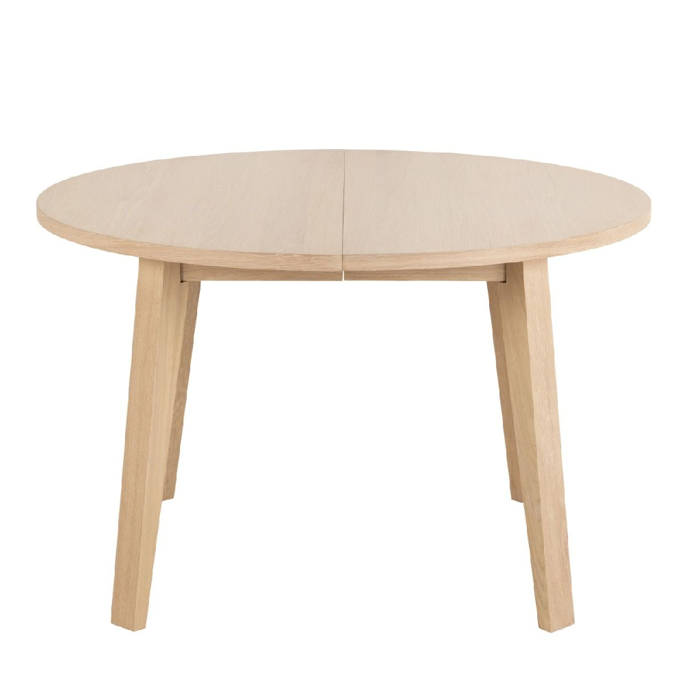 Agnano Wooden Coffee Table Round In White Oak
