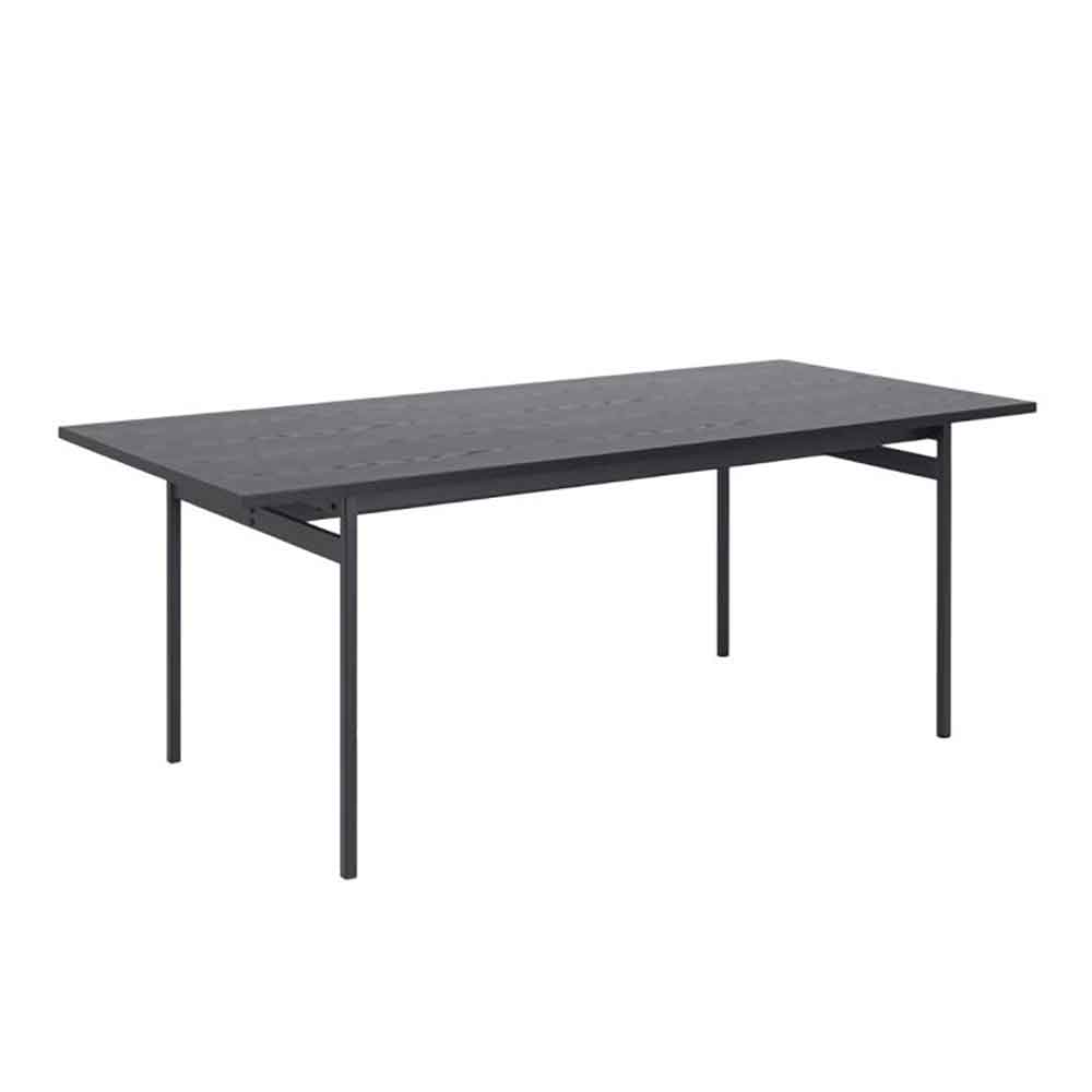 Agoura Black Wooden Dining Table With Chanute 4 Chairs In Sand