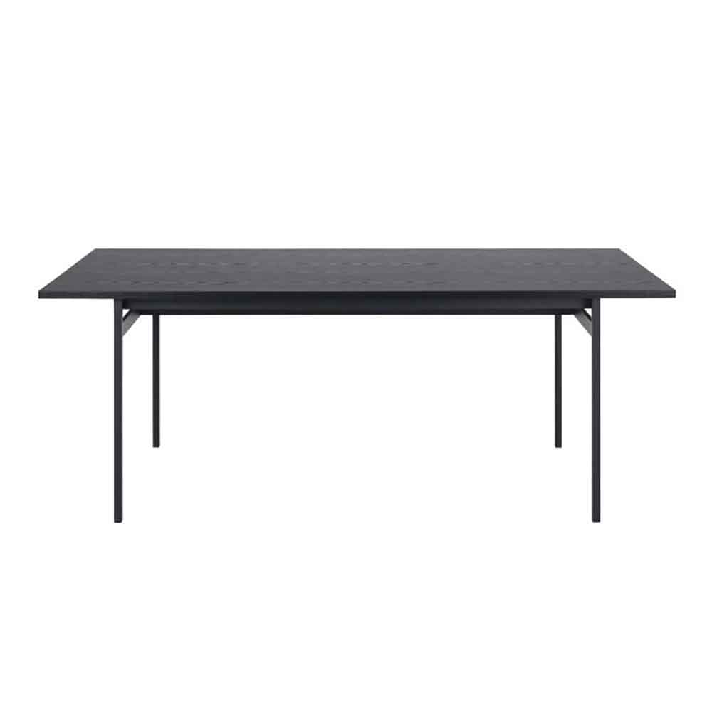 Agoura Black Wooden Dining Table With Chanute 4 Chairs In Sand