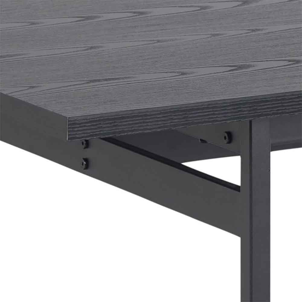 Agoura Black Wooden Dining Table With Chanute 4 Chairs In Sand