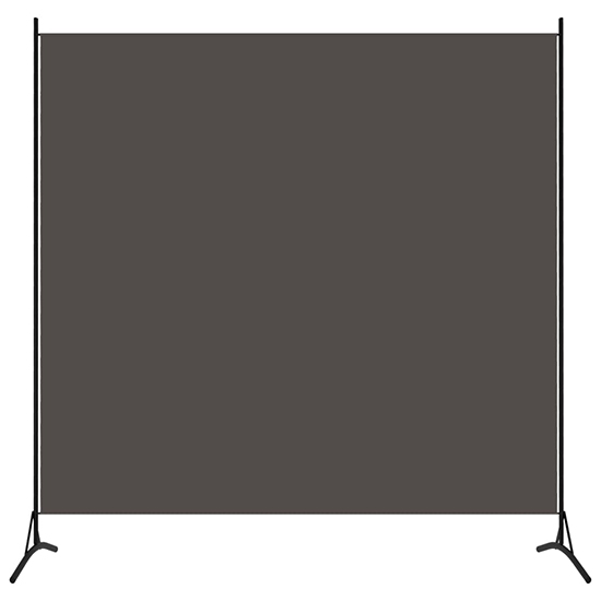 Agrippa Fabric 1 Panel 175cm x 180cm Room Divider In Anthracite