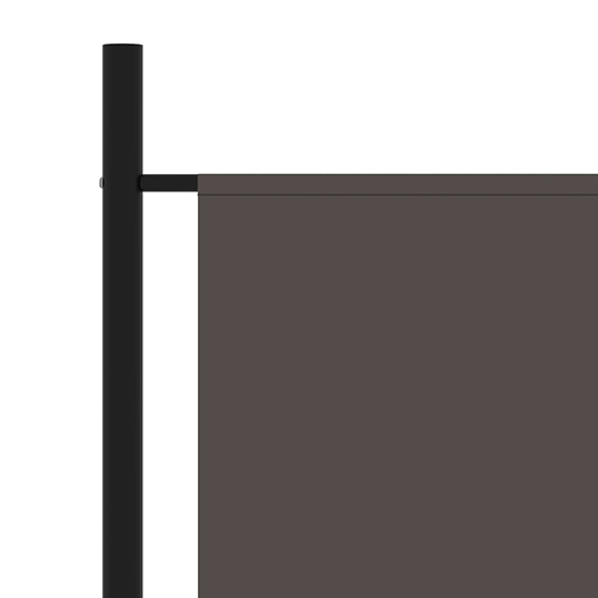 Agrippa Fabric 1 Panel 175cm x 180cm Room Divider In Anthracite