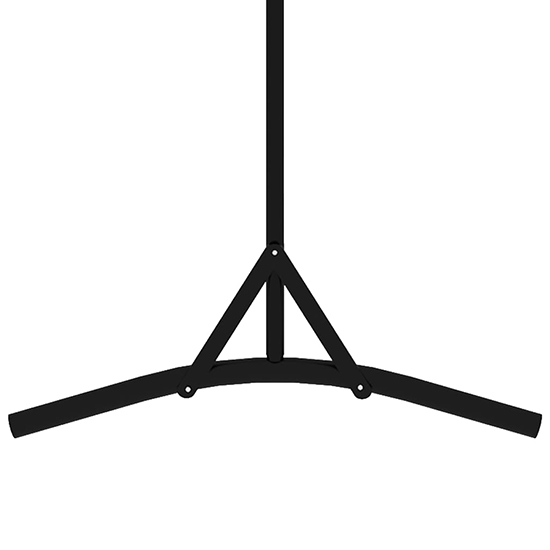 Agrippa Fabric 1 Panel 175cm x 180cm Room Divider In Black