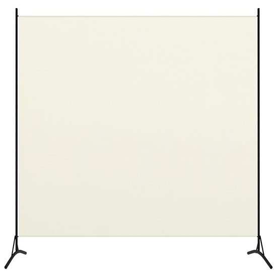 Agrippa Fabric 1 Panel 175cm x 180cm Room Divider In White_2