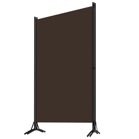Agrippa Fabric 3 Panels 260cm x 180cm Room Divider In Brown