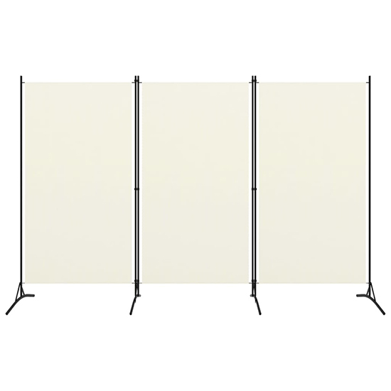 Agrippa Fabric 3 Panels 260cm x 180cm Room Divider In White