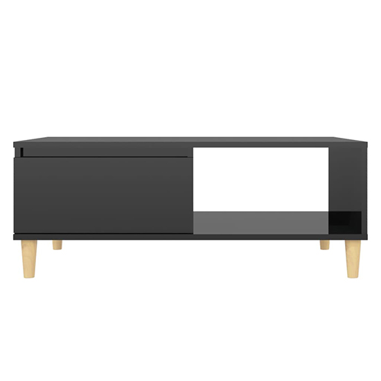 Agron High Gloss Coffee Table With 1 Door In Black_5
