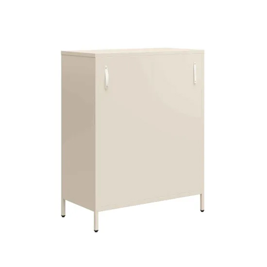 Aiken Metal Storage Cabinet With 2 Doors In Deep Parchment