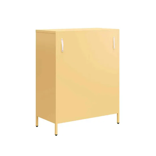 Aiken Metal Storage Cabinet With 2 Doors In Sun Yellow