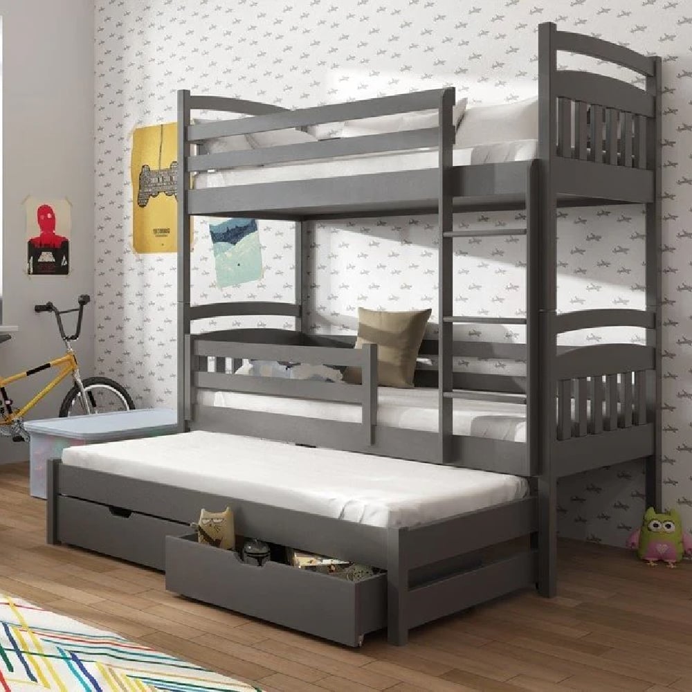 Read more about Aiken wooden bunk bed without mattress in graphite
