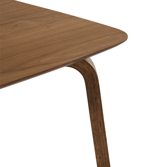 Aiken Wooden Dining Table Rectangular In Walnut