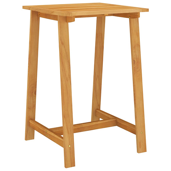 Ailis Outdoor Wooden Bar Table With 4 Stools In Acacia