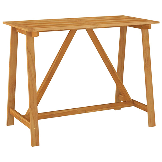 Ailsa Outdoor Wooden Bar Table With 4 Stools In Acacia