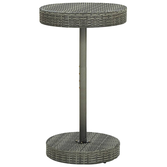 Aimee Outdoor Poly Rattan Bar Table With 2 Stools In Grey_3
