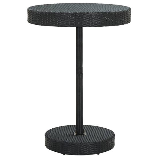 Aimee Outdoor Poly Rattan Bar Table With 4 Stools In Black_3
