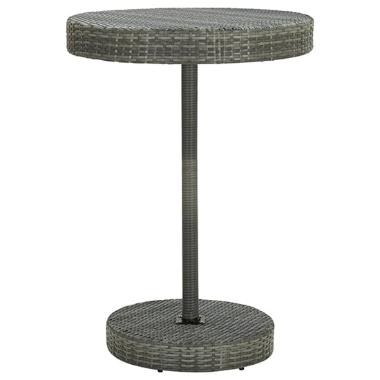 Aimee Outdoor Poly Rattan Bar Table With 4 Stools In Grey_3