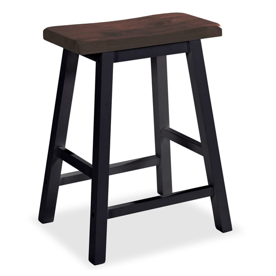 Ainhoa Wooden Bar Table With 2 Bar Stools In Brown And Black_4