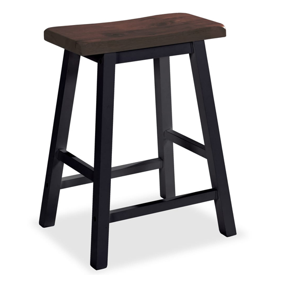 Ainhoa Wooden Bar Table With 2 Bar Stools In Brown And Black