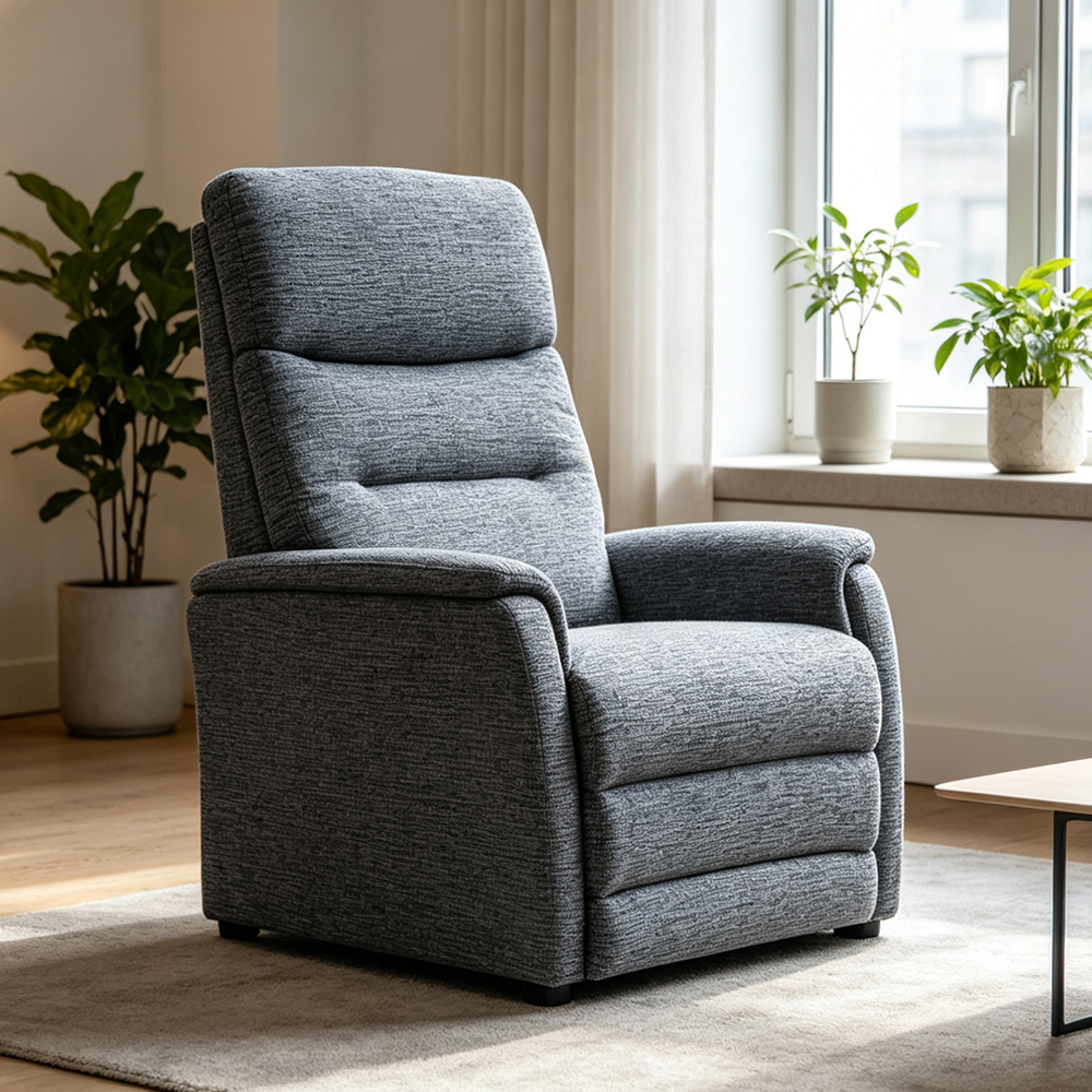 Ainsley Fabric 1 Seater Sofa in Stratus