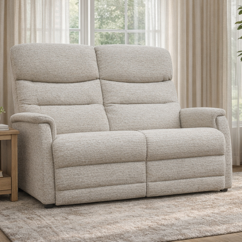 Ainsley Fabric 2 Seater Sofa in Natural