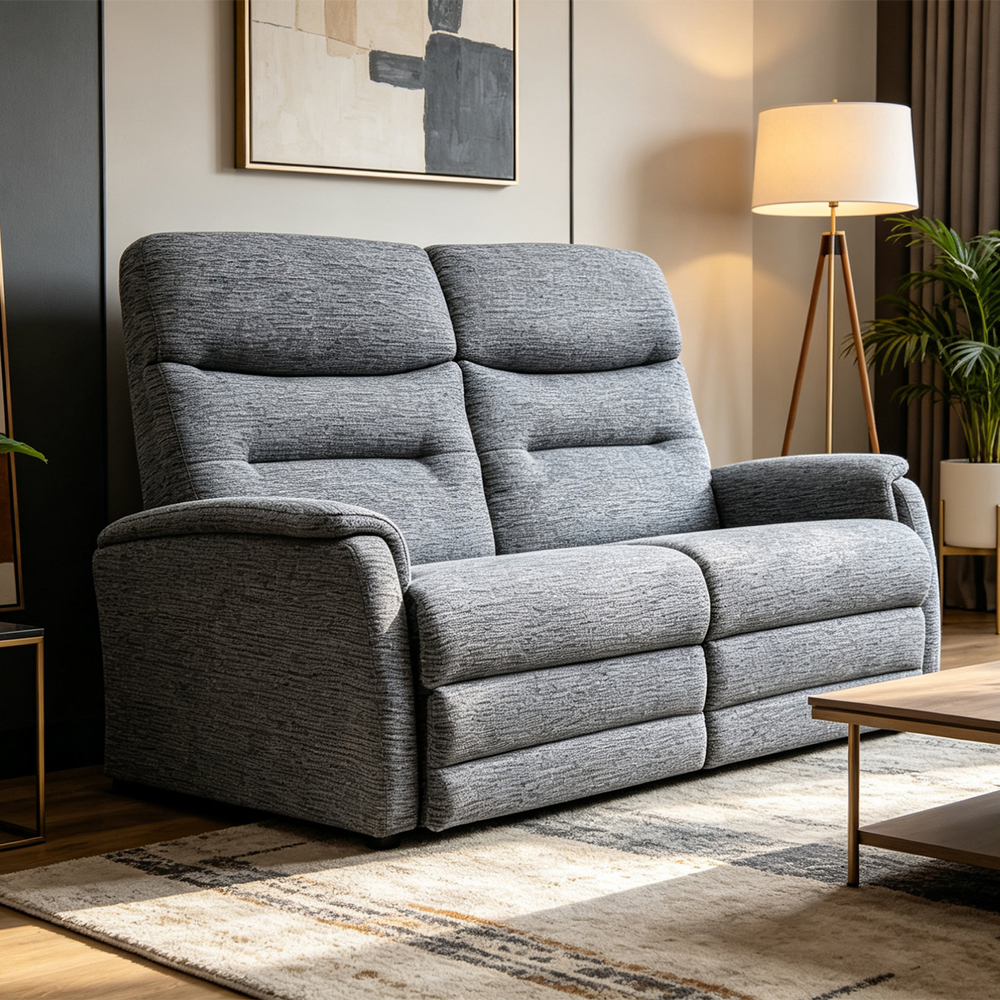 Ainsley Fabric 2 Seater Sofa in Stratus