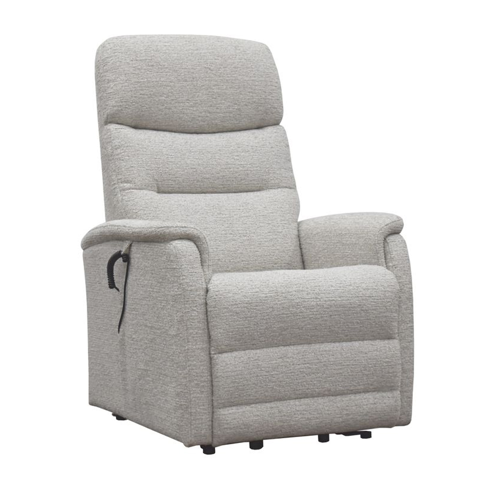 Ainsley Fabric Dual Motor Recliner Chair in Natural