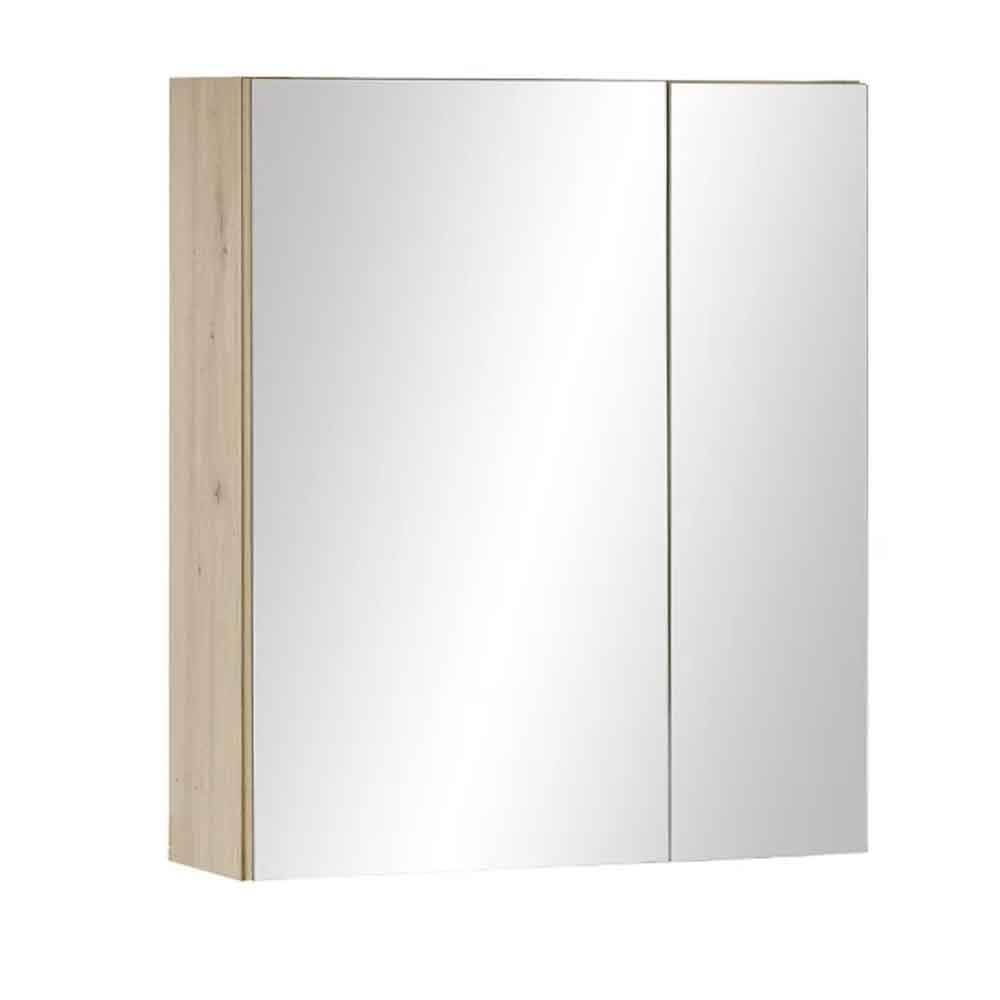 Airdrie Bathroom Mirrored Cabinet in Artisan Oak