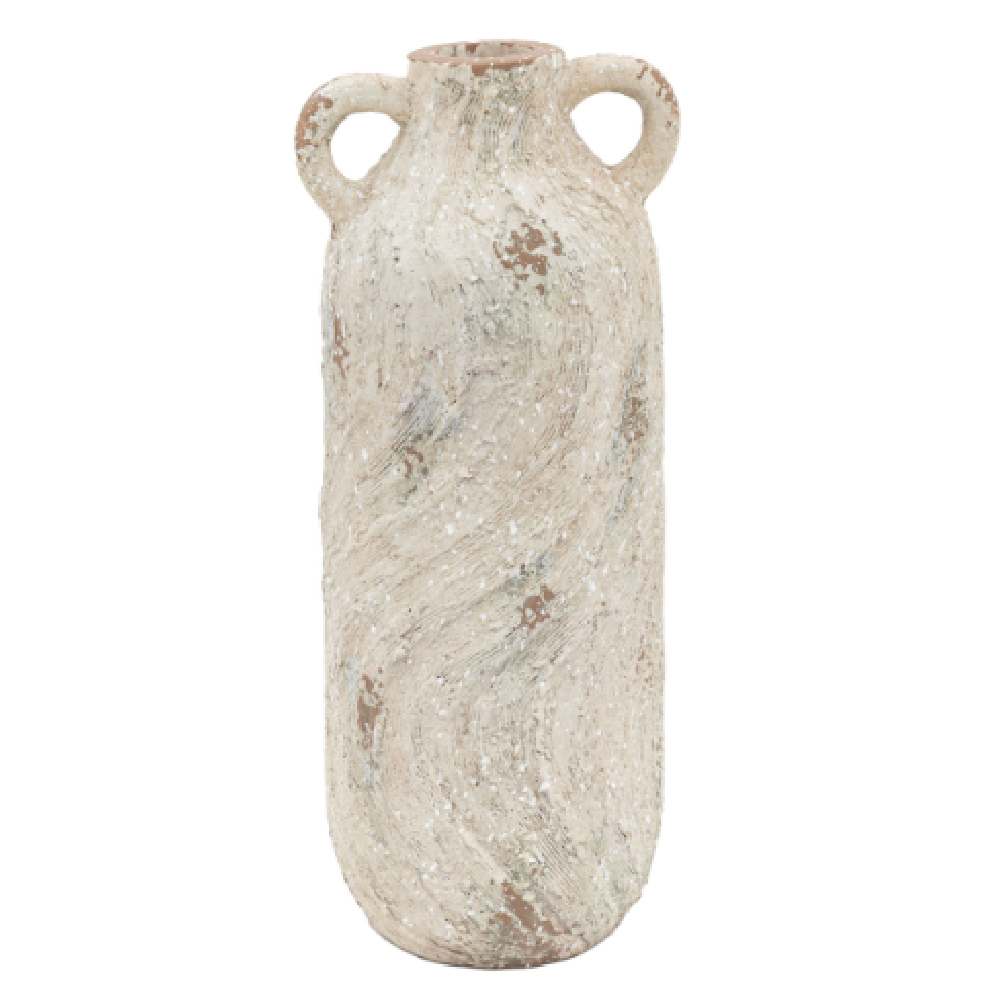 Airdrie Large Magnesium Decorative Vase In Stone